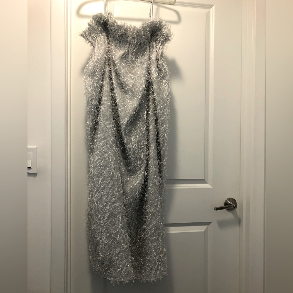 NWT ASOS silver tinsel cami dress - Picture 2 of 7